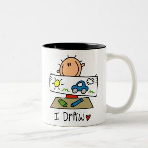 I Draw Two-Tone Coffee Mug