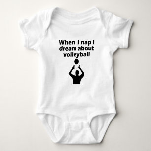 I Dream About Volleyball Baby Bodysuit