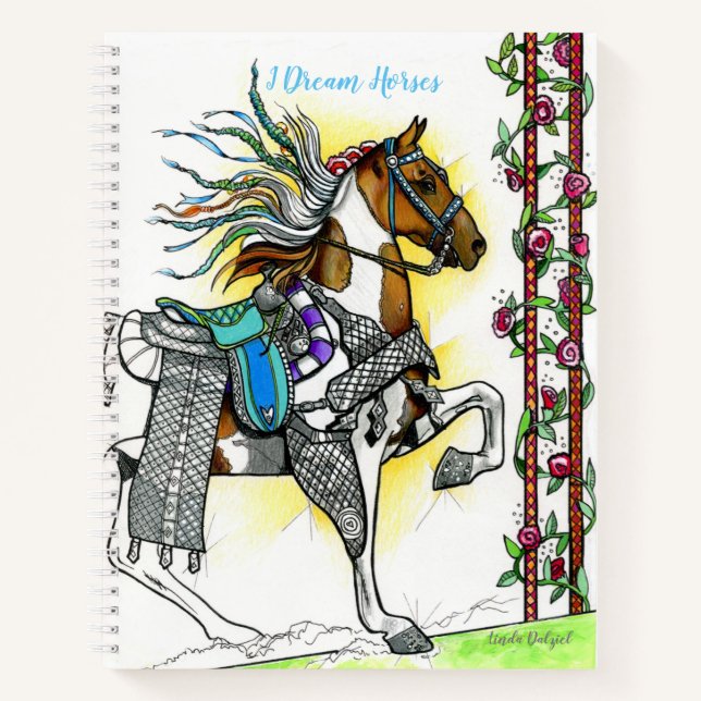 I DREAM HORSES Livre créatif de Linda Dalziel (Devant)