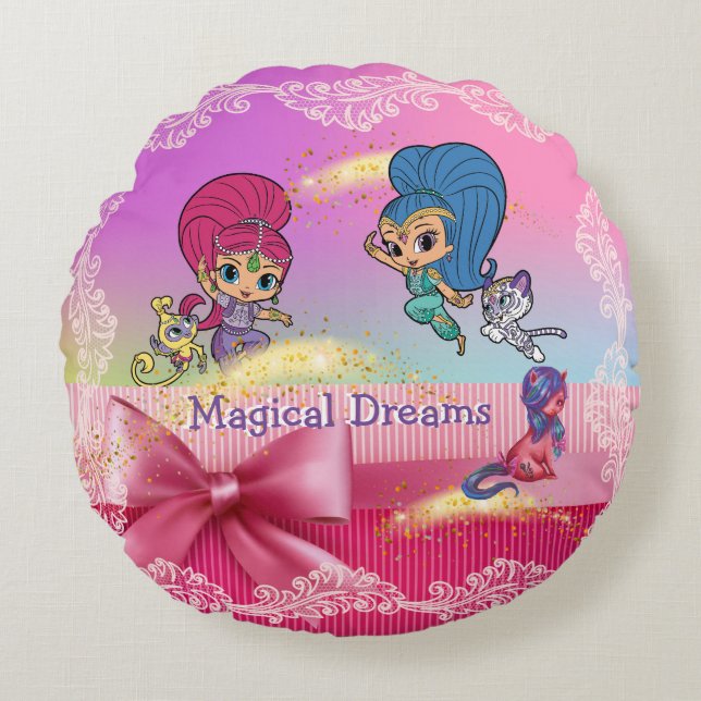 I Dream of Jeannie Magical Dreams Round Pillow (Front)