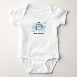 I dream of leg locks baby bodysuit