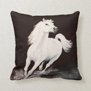 I Dreamed Him White Throw Pillow
