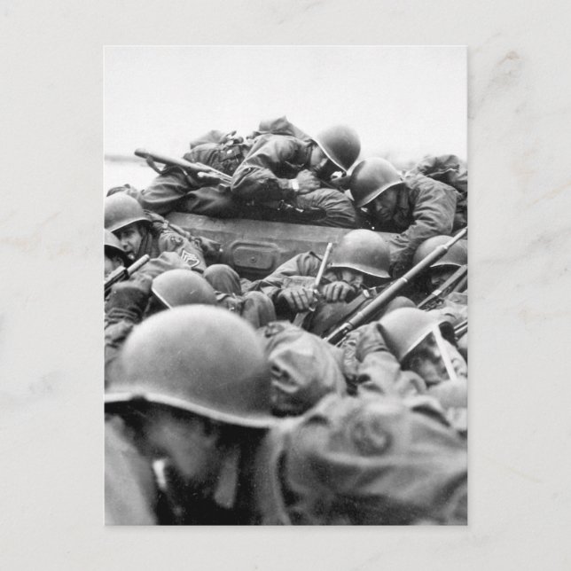 "I drew an assault boat to cross in_War Image Postcard (Front)