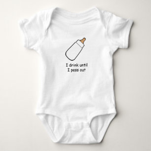 I drink until I pass out baby bottle shirt
