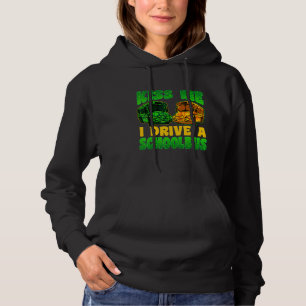 I Drive School Bus Driver St Patrick's Day Shamroc Hoodie