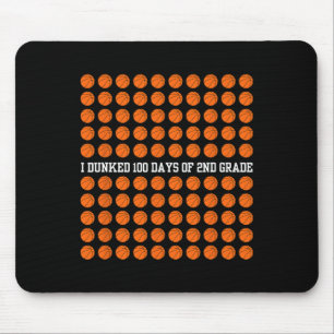 I Dunked 100 Days Of 2nd Grade Bysketbyll Sport Sc Mouse Pad