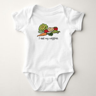 I eat my veggies. baby bodysuit