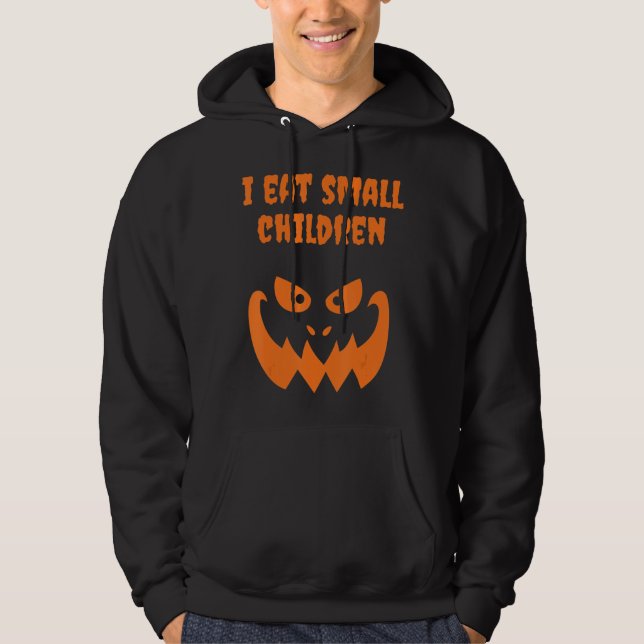 I Eat Small Children Halloween Pregnant Costume Hoodie (Front)