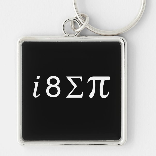 I Eight Sum Pi Keychain (Front)