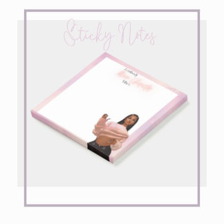 "I Embody Main Character Vibes - Customized 3"x3" Post-it Notes