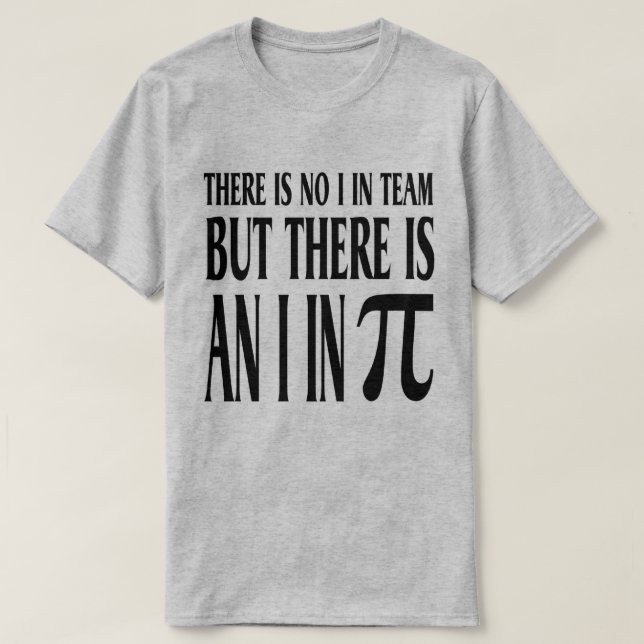 I en T-shirt Pi (Design devant)