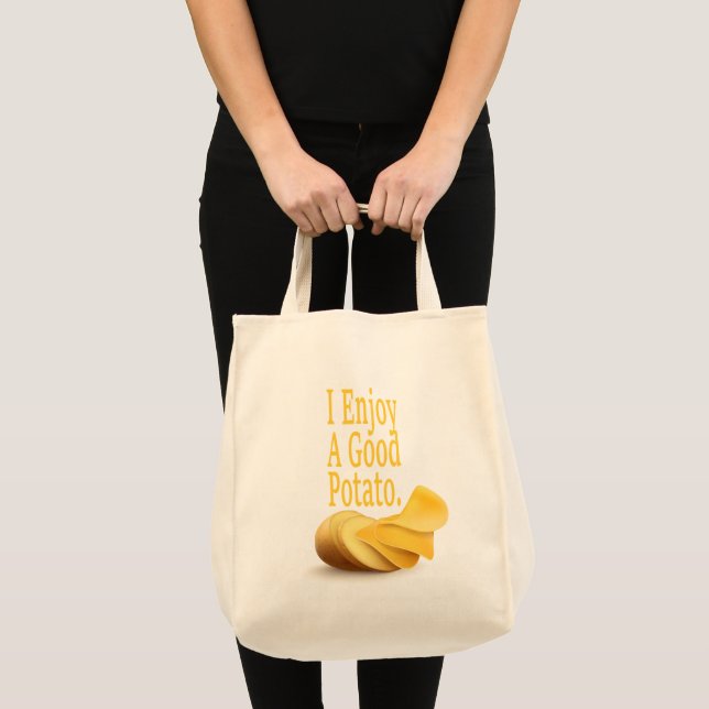 I Enjoy A Good Potato Funny Food Lover Tote Bag (Front (Product))