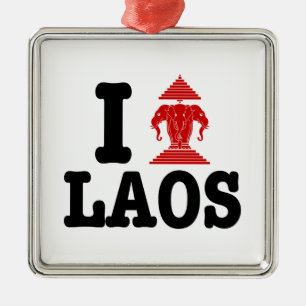 I Erawan (Love) Laos Metal Ornament