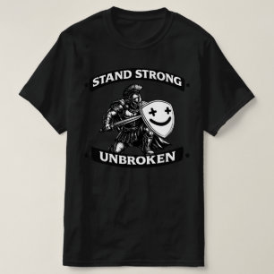 I face life's difficulties with a warrior's smile. T-Shirt