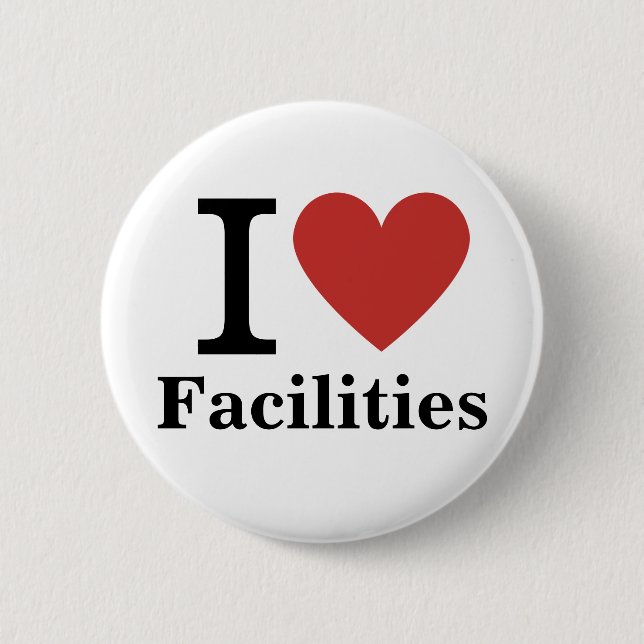 I ❤️ Facilities for Employees CUSTOM Pins (Front)