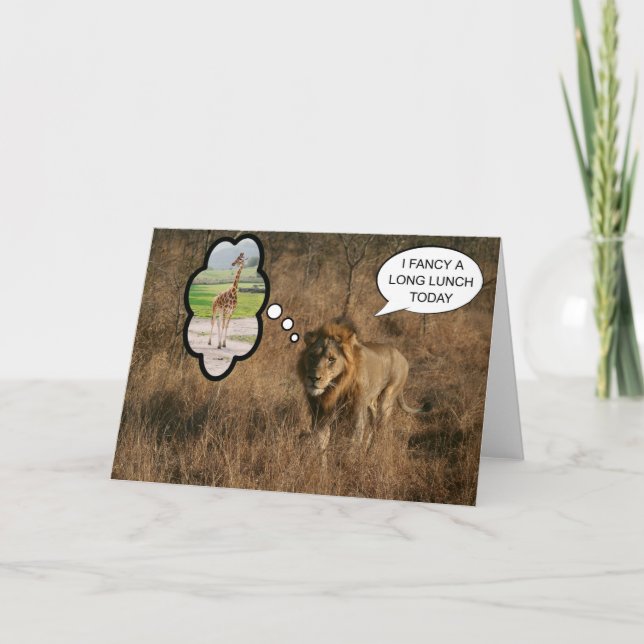 I fancy a long lunch card (Front)