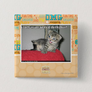 I farts in yor gen'ral direkshun 2 inch square button