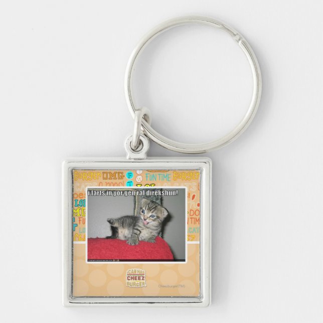 I farts in yor gen'ral direkshun keychain (Front)