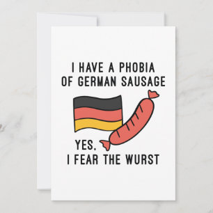 I Fear The Wurst Thank You Card