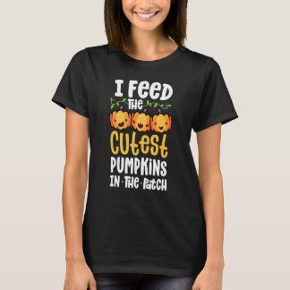 I Feed The Cutest Pumpkins In The Patch Lunch Lady T-Shirt