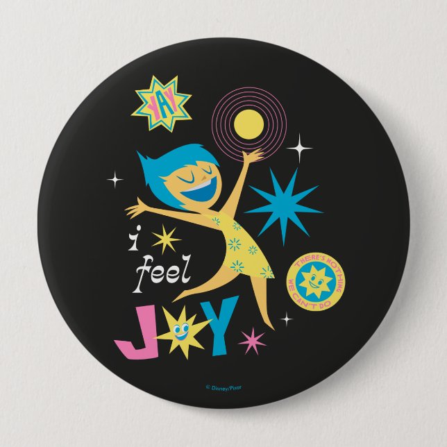 I Feel Joy 4 Inch Round Button (Front)