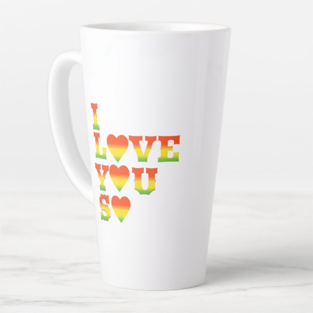 I FEEL LOVE FOR YOU LATTE MUG (Left Angle)