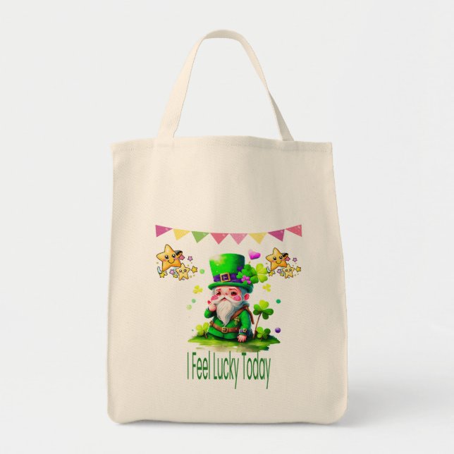 I Feel Lucky Today –St. Patrick’s Day Lucky Desing Tote Bag (Front)