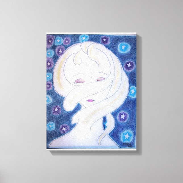 I feel my Universe-stretched canvas print (Front)