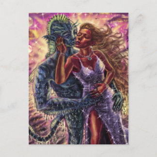 I Fell in Love with a Sea Monster Holiday Postcard