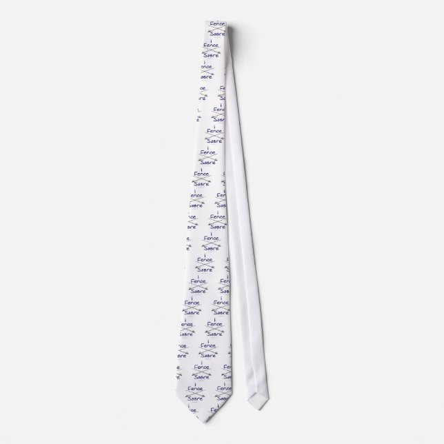 i Fence Sabre (BLUE) Tie (Front)