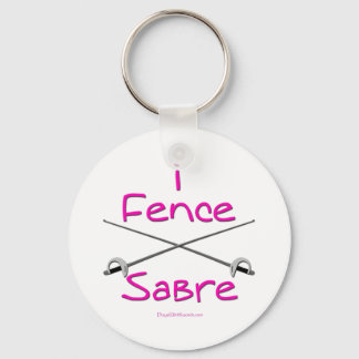 i Fence Sabre (PINK) Keychain