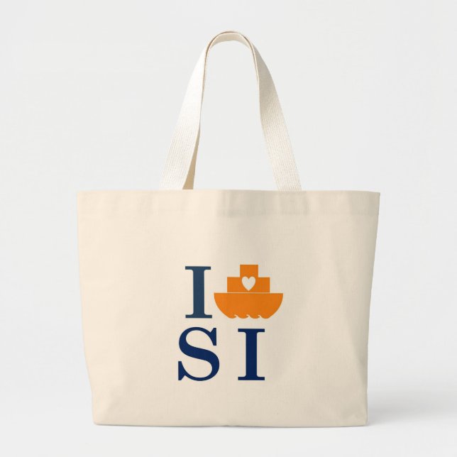 I ferry Staten Island jumbo tote bag (Front)