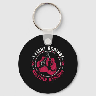 I Fight Multiple Myeloma Awareness Support Boxing Keychain
