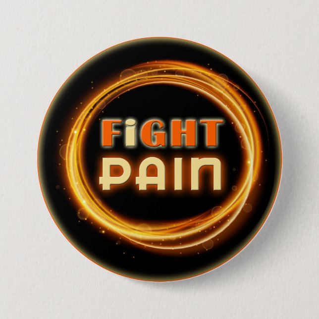 I Fight Pain 3 Inch Round Button (Front)