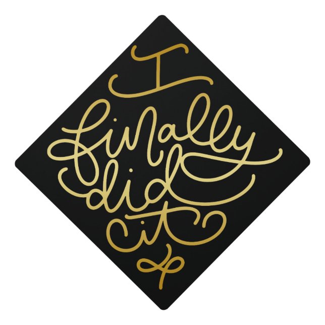 I finally did it  graduation cap topper (Front)