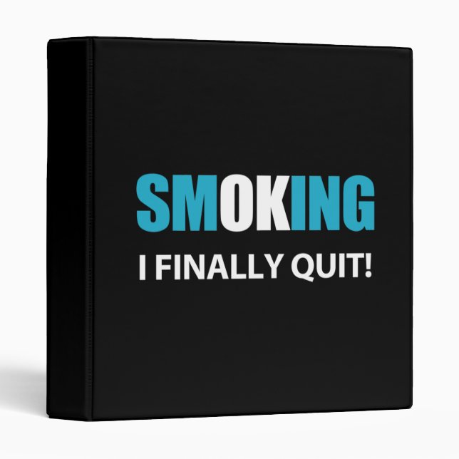 I Finally Quit - Stopped Smoking Reward Binder (Front/Spine)