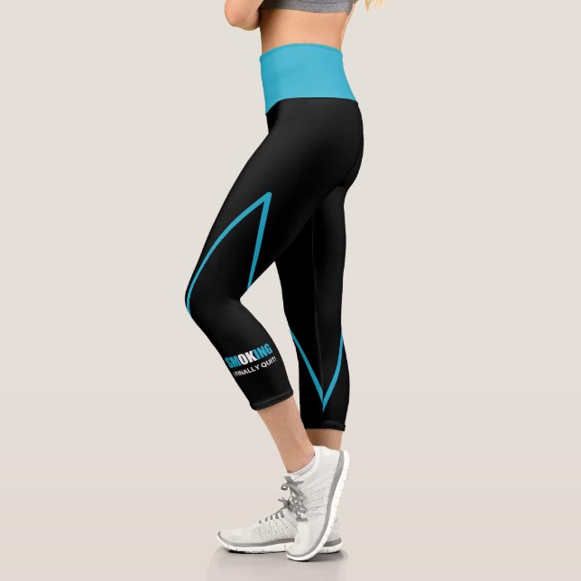 I Finally Quit - Stopped Smoking Reward Capri Leggings (Left)