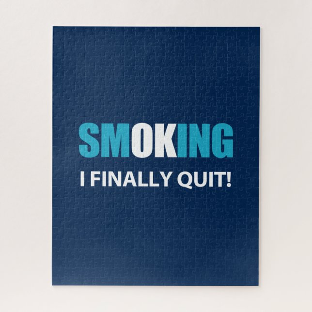 I Finally Quit - Stopped Smoking Reward Jigsaw Puzzle (Vertical)