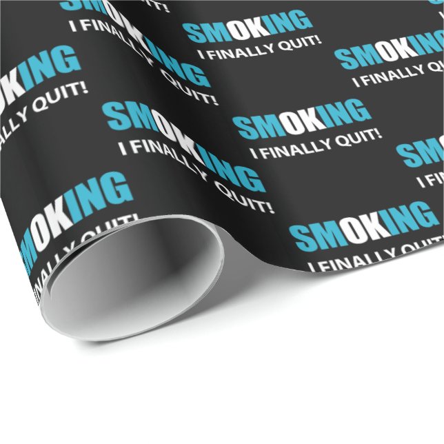 I Finally Quit - Stopped Smoking Reward Wrapping Paper (Roll Corner)