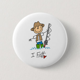 I Fish  2 Inch Round Button