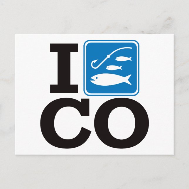 I Fish Colorado - CO Postcard (Front)