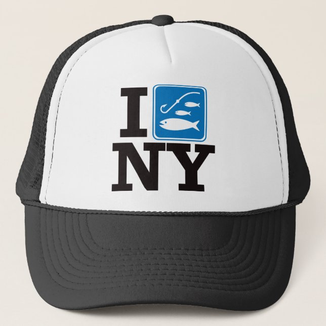 I Fish New York - NY Trucker Hat (Front)