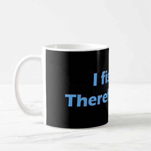 I Fish Therefore I Lie Coffee Mug (Left)