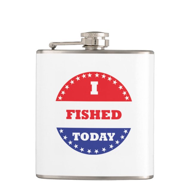I Fished Today Hip Flask (Front)