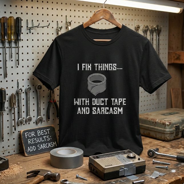 I Fix Things: Funny & Sarcastic Handyman Mechanic T-Shirt (Creator Uploaded)