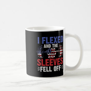 I Flexed And The Sleeves Fell Off Funny Mens Fitne Coffee Mug