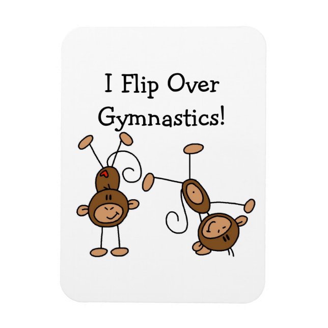 I Flip Over Gymnastics Magnet (Vertical)
