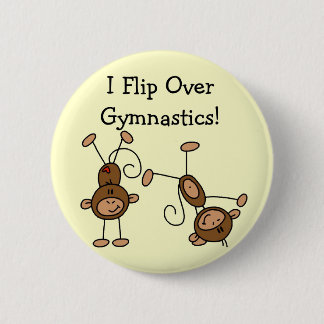 I Flip Over Gymnastics Tshirts and Gifts 2 Inch Round Button