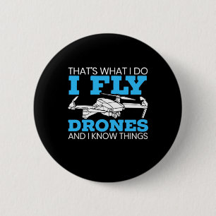I Fly Drones 2 Inch Round Button
