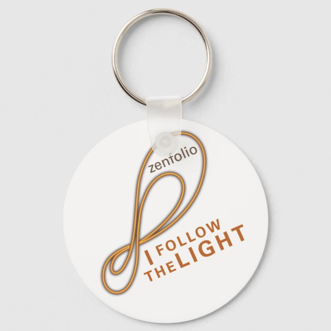 I follow the light  keychain (Front)
